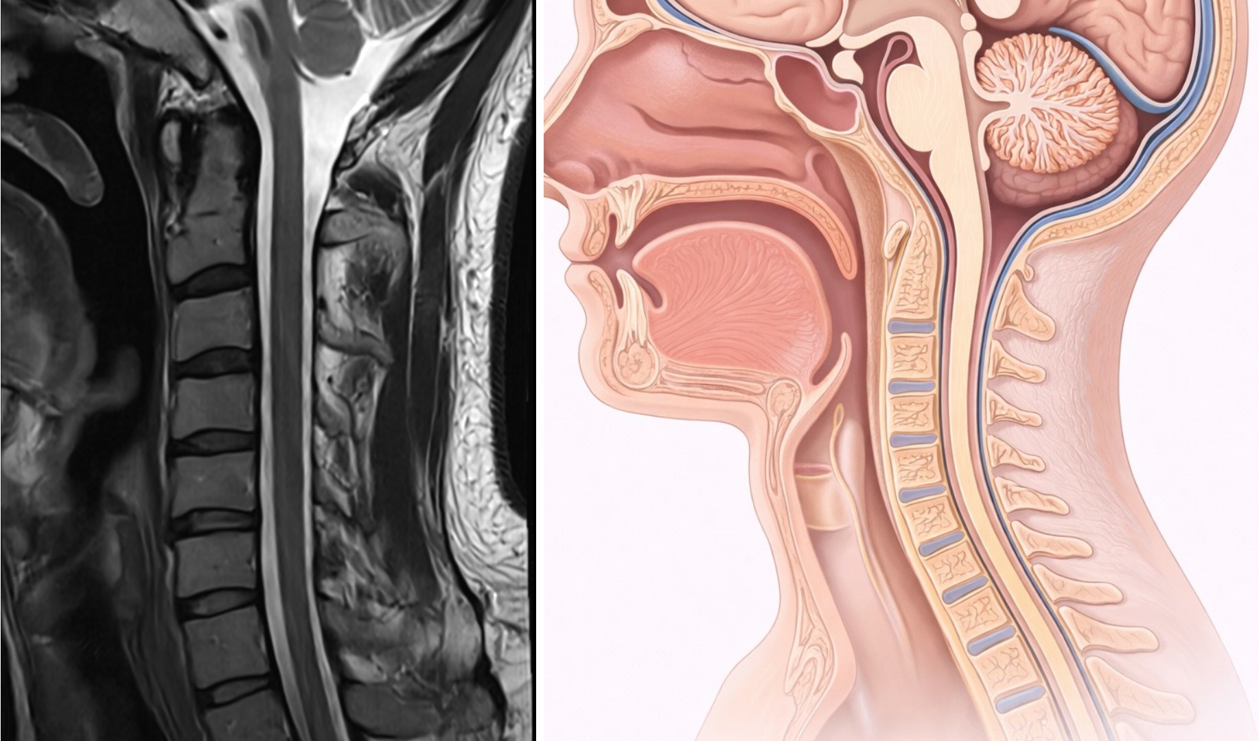 Normal cervical spine MRI