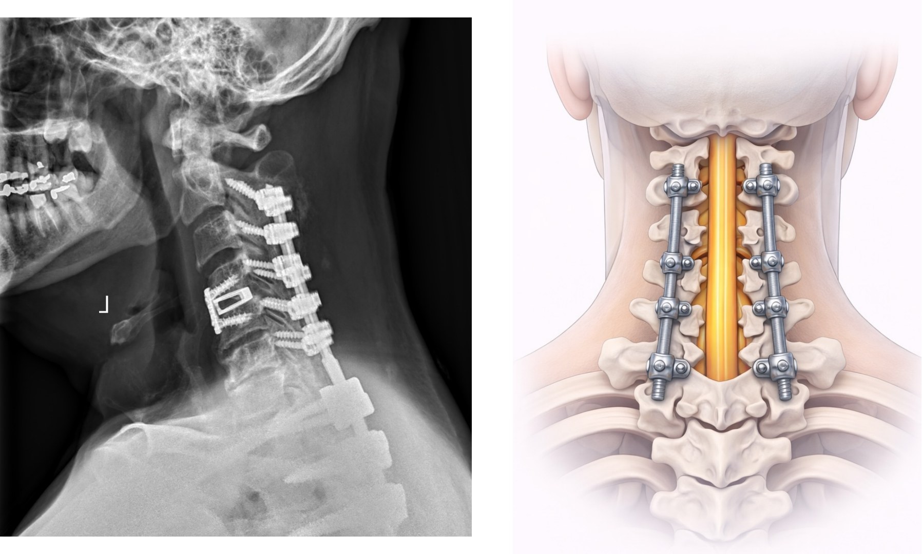 Post-operative posterior cervical fusion
